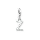 Thomas Sabo Charm-Anhänger Buchstabe Z mit Weissen Steinen Silber - 1963-051-14